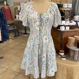 Floral eyelet dress